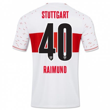 Kandiny Homme Maillot Luca Raimund #40 Blanc Tenues Domicile 2023/24 T-Shirt