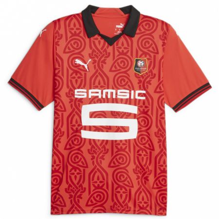 Kandiny Homme Maillot Arnaud Kalimuendo #9 Rouge Tenues Domicile 2023/24 T-Shirt