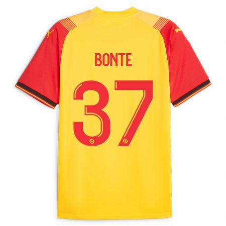 Kandiny Homme Maillot Nolan Bonte #37 Jaune Tenues Domicile 2023/24 T-Shirt