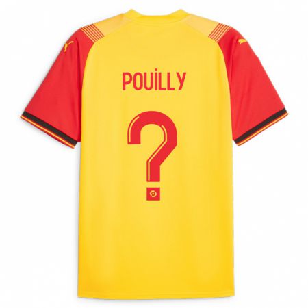 Kandiny Homme Maillot Tom Pouilly #0 Jaune Tenues Domicile 2023/24 T-Shirt