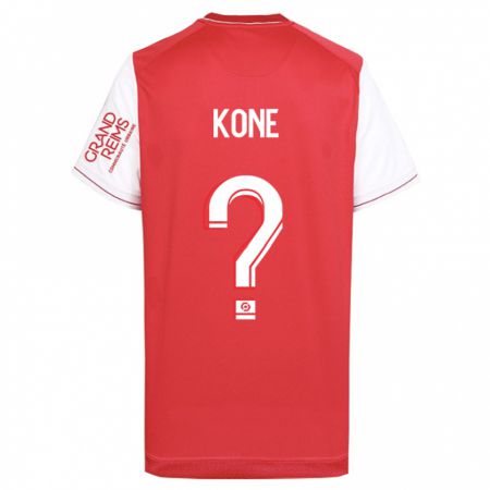 Kandiny Homme Maillot Abdoul Koné #0 Rouge Tenues Domicile 2023/24 T-Shirt