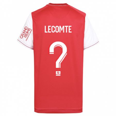 Kandiny Homme Maillot Benjamin Lecomte #0 Rouge Tenues Domicile 2023/24 T-Shirt
