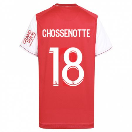 Kandiny Homme Maillot Shana Chossenotte #18 Rouge Tenues Domicile 2023/24 T-Shirt