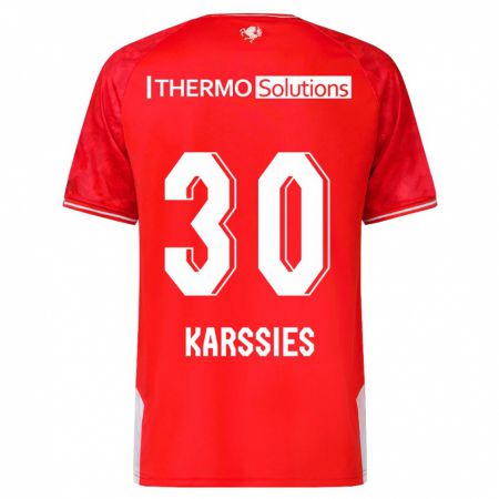 Kandiny Homme Maillot Sam Karssies #30 Rouge Tenues Domicile 2023/24 T-Shirt