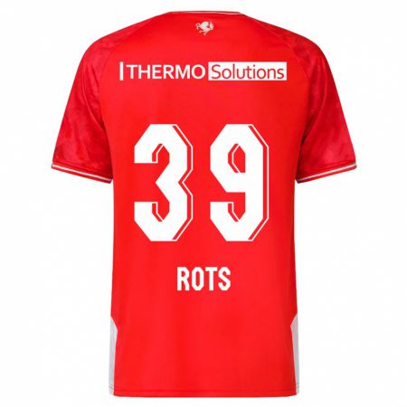 Kandiny Homme Maillot Mats Rots #39 Rouge Tenues Domicile 2023/24 T-Shirt