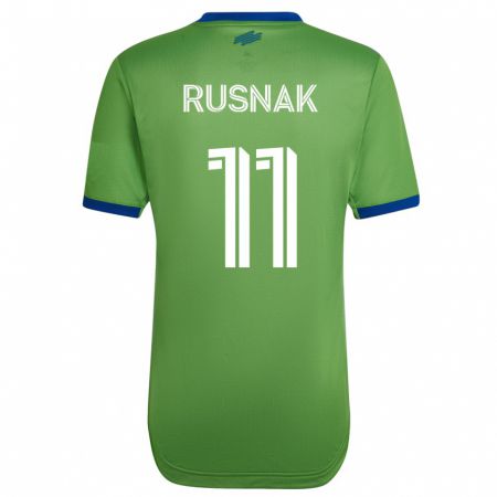 Kandiny Homme Maillot Albert Rusnák #11 Vert Tenues Domicile 2023/24 T-Shirt