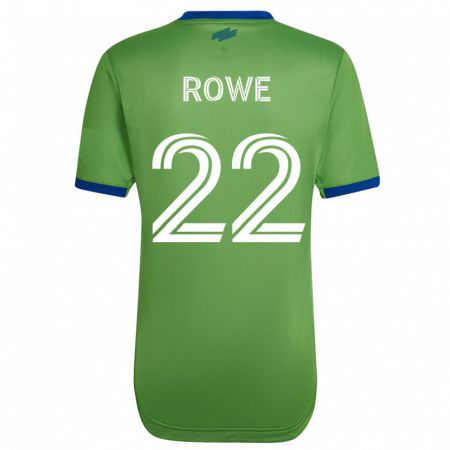 Kandiny Homme Maillot Kelyn Rowe #22 Vert Tenues Domicile 2023/24 T-Shirt
