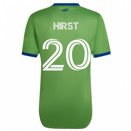 Kandiny Homme Maillot Sophie Hirst #20 Vert Tenues Domicile 2023/24 T-Shirt