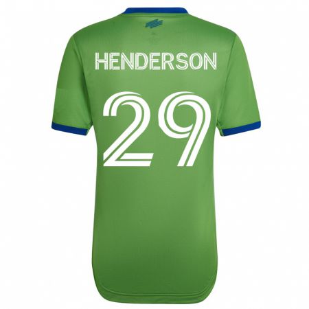 Kandiny Homme Maillot Anna Henderson #29 Vert Tenues Domicile 2023/24 T-Shirt