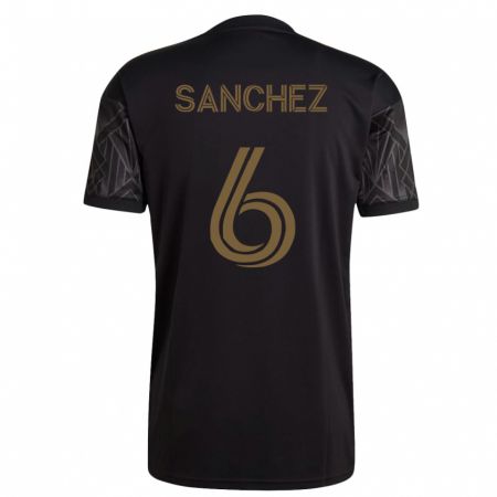 Kandiny Homme Maillot Ilie Sánchez #6 Noir Tenues Domicile 2023/24 T-Shirt