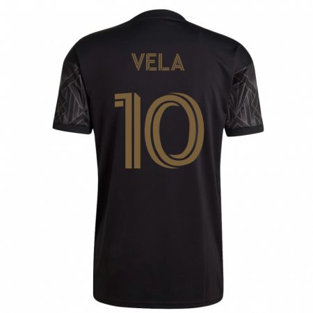 Kandiny Homme Maillot Carlos Vela #10 Noir Tenues Domicile 2023/24 T-Shirt