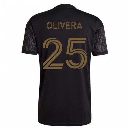 Kandiny Homme Maillot Cristian Olivera #25 Noir Tenues Domicile 2023/24 T-Shirt