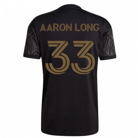 Kandiny Homme Maillot Aaron Long #33 Noir Tenues Domicile 2023/24 T-Shirt