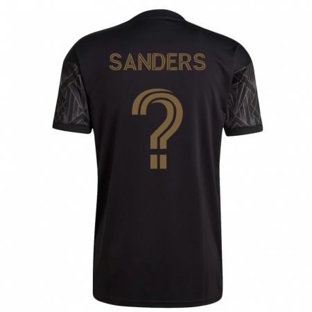 Kandiny Homme Maillot Adrian Sanders #0 Noir Tenues Domicile 2023/24 T-Shirt