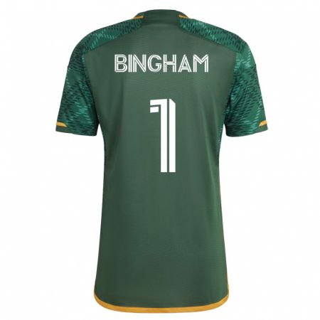 Kandiny Homme Maillot David Bingham #1 Vert Tenues Domicile 2023/24 T-Shirt