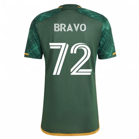 Kandiny Homme Maillot Julian Bravo #72 Vert Tenues Domicile 2023/24 T-Shirt