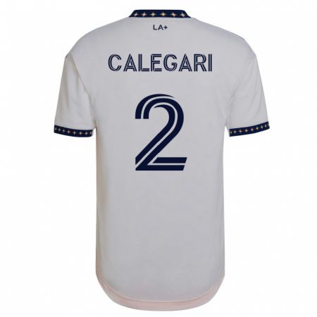 Kandiny Homme Maillot Calegari #2 Blanc Tenues Domicile 2023/24 T-Shirt