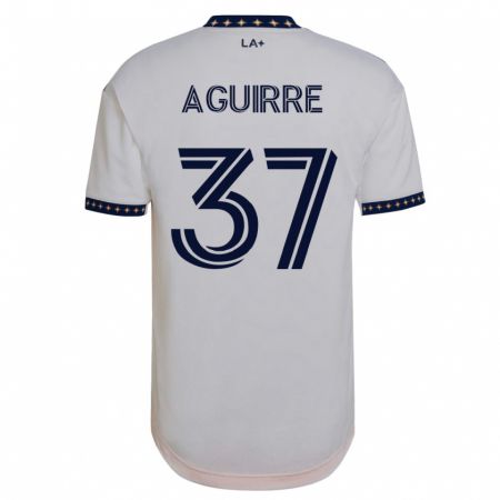 Kandiny Homme Maillot Daniel Aguirre #37 Blanc Tenues Domicile 2023/24 T-Shirt
