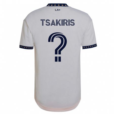Kandiny Homme Maillot Mateo Tsakiris #0 Blanc Tenues Domicile 2023/24 T-Shirt