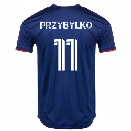 Kandiny Homme Maillot Kacper Przybylko #11 Marin Tenues Domicile 2023/24 T-Shirt