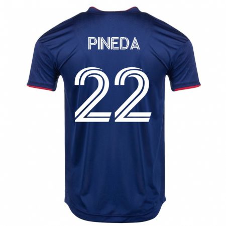 Kandiny Homme Maillot Mauricio Pineda #22 Marin Tenues Domicile 2023/24 T-Shirt