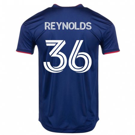 Kandiny Homme Maillot Justin Reynolds #36 Marin Tenues Domicile 2023/24 T-Shirt