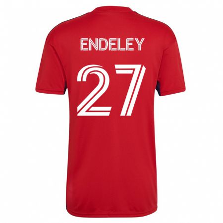 Kandiny Homme Maillot Herbert Endeley #27 Rouge Tenues Domicile 2023/24 T-Shirt