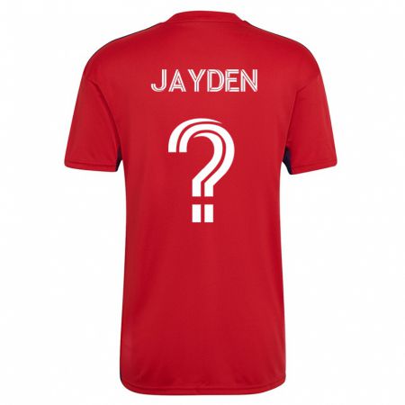 Kandiny Homme Maillot Rus Jayden #0 Rouge Tenues Domicile 2023/24 T-Shirt