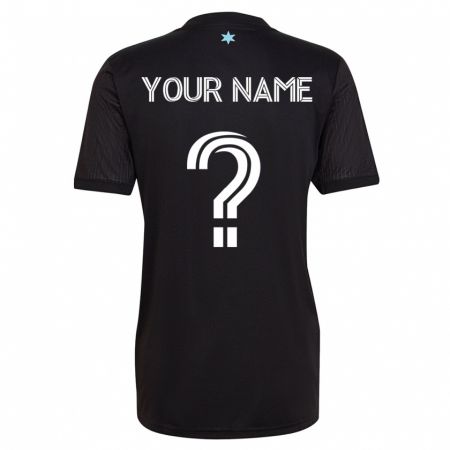Kandiny Homme Maillot Votre Nom #0 Noir Tenues Domicile 2023/24 T-Shirt