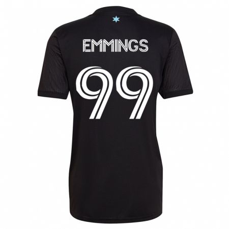 Kandiny Homme Maillot Fred Emmings #99 Noir Tenues Domicile 2023/24 T-Shirt