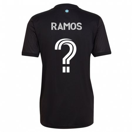 Kandiny Homme Maillot Jason Ramos #0 Noir Tenues Domicile 2023/24 T-Shirt