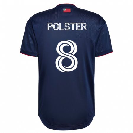 Kandiny Homme Maillot Matt Polster #8 Marin Tenues Domicile 2023/24 T-Shirt