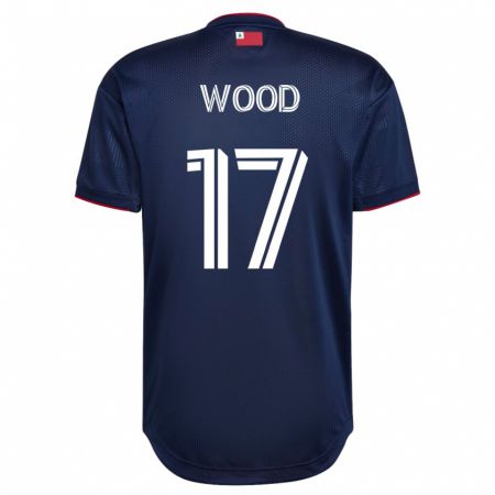 Kandiny Homme Maillot Bobby Wood #17 Marin Tenues Domicile 2023/24 T-Shirt