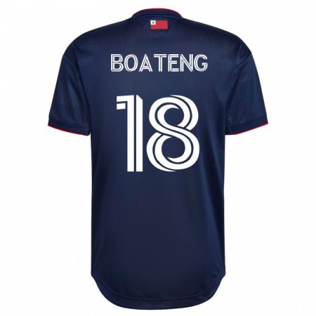 Kandiny Homme Maillot Emmanuel Boateng #18 Marin Tenues Domicile 2023/24 T-Shirt