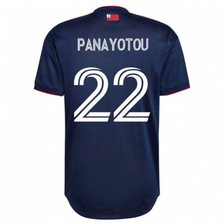 Kandiny Homme Maillot Jack Panayotou #22 Marin Tenues Domicile 2023/24 T-Shirt