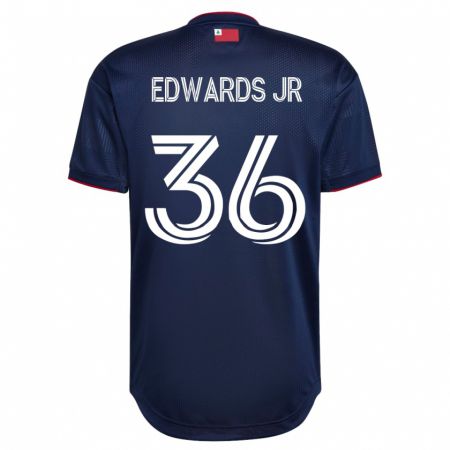 Kandiny Homme Maillot Earl Edwards Jr. #36 Marin Tenues Domicile 2023/24 T-Shirt