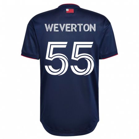 Kandiny Homme Maillot Weverton #55 Marin Tenues Domicile 2023/24 T-Shirt