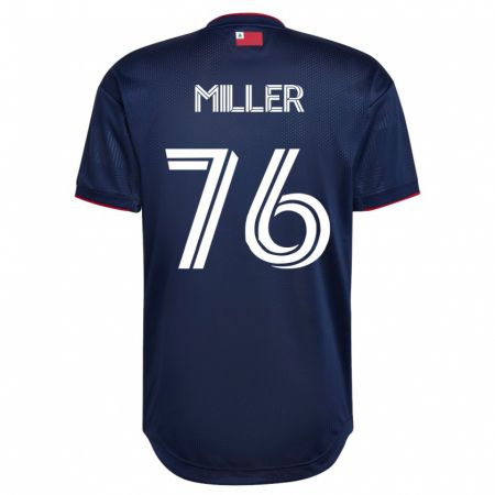 Kandiny Homme Maillot Peyton Miller #76 Marin Tenues Domicile 2023/24 T-Shirt