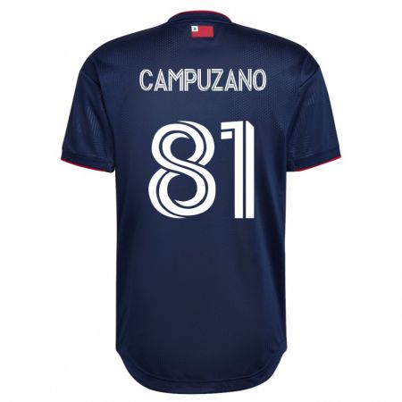 Kandiny Homme Maillot Nico Campuzano #81 Marin Tenues Domicile 2023/24 T-Shirt