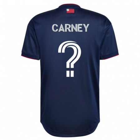 Kandiny Homme Maillot Ryan Carney #0 Marin Tenues Domicile 2023/24 T-Shirt