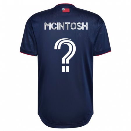 Kandiny Homme Maillot Damario Mcintosh #0 Marin Tenues Domicile 2023/24 T-Shirt