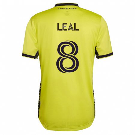 Kandiny Homme Maillot Randall Leal #8 Jaune Tenues Domicile 2023/24 T-Shirt