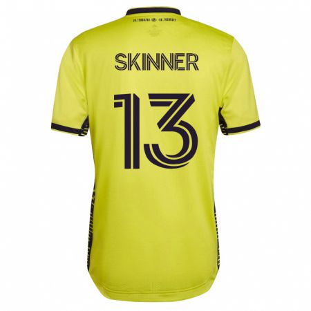 Kandiny Homme Maillot Joey Skinner #13 Jaune Tenues Domicile 2023/24 T-Shirt
