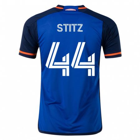 Kandiny Homme Maillot Ben Stitz #44 Bleu Tenues Domicile 2023/24 T-Shirt
