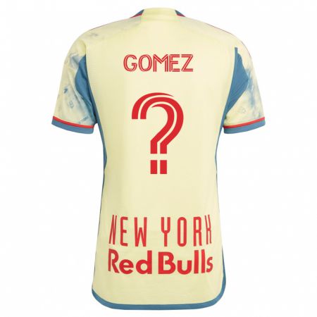 Kandiny Homme Maillot Alex Gomez #0 Jaune Tenues Domicile 2023/24 T-Shirt