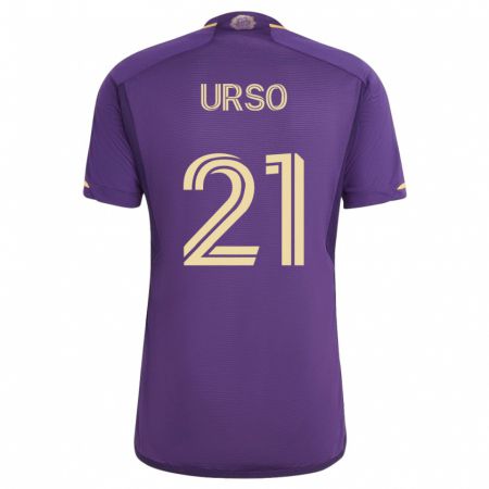 Kandiny Homme Maillot Júnior Urso #21 Violet Tenues Domicile 2023/24 T-Shirt