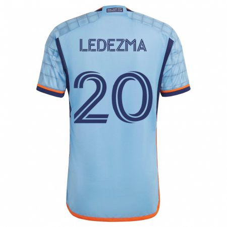 Kandiny Homme Maillot Richard Ledezma #20 Bleu Tenues Domicile 2023/24 T-Shirt