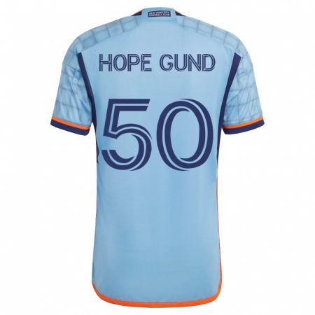 Kandiny Homme Maillot Kofi Hope-Gund #50 Bleu Tenues Domicile 2023/24 T-Shirt