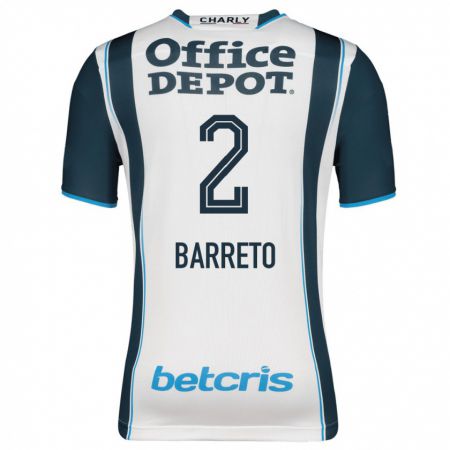 Kandiny Homme Maillot Sergio Barreto #2 Marin Tenues Domicile 2023/24 T-Shirt