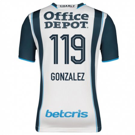 Kandiny Homme Maillot Juan González #119 Marin Tenues Domicile 2023/24 T-Shirt